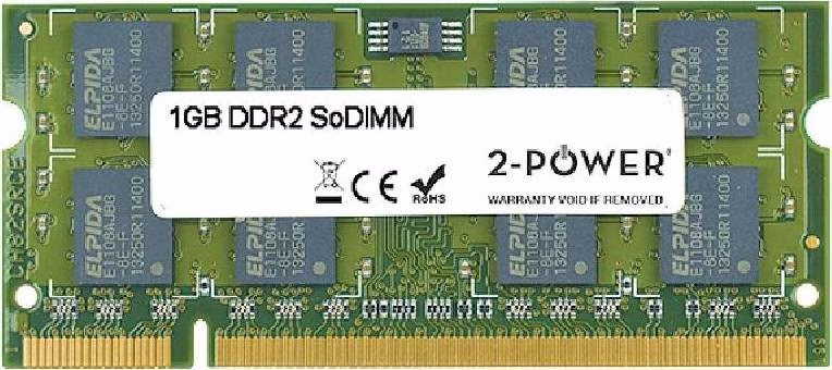 2-Power 1GB PC2-5300S 667MHz DDR2 CL5 SoDIMM 1Rx8 (DOŽIVOTNÍ ZÁRUKA)