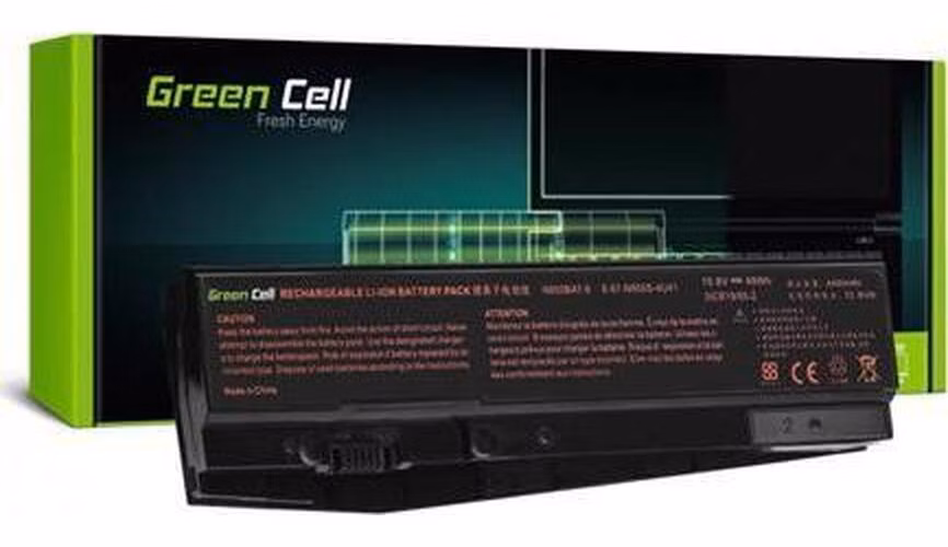 Green Cell Laptop Battery N850BAT-6 for Clevo N850 N855 N857 N870 N871 N875, Hyperbook N85 N85S N87 N87S
