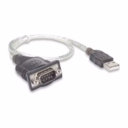 MANHATTAN prevodník USB na sériový port (USB AM / DB9M, RS232), blister