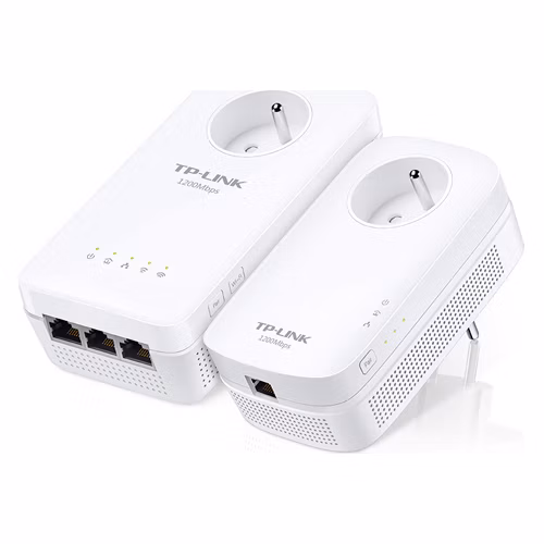 AV1300 Gigabit Passthrough Powerline AC1200 Wi-Fi Kit KIT: 1× TL-WPA8631P + 1× TL-PA8010P TL-WPA8631P: SPEED: 300 Mbps a