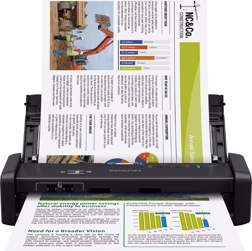 Epson skener WorkForce DS-360W/ A4/ 1200dpi/ USB3.0/ Wi-Fi/ 3 roky záruka po registraci