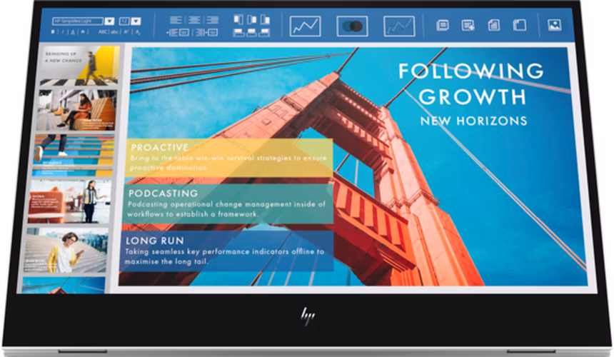 Monitor HP LCD EliteDisplay E14 G4 Portable 2x USB-C 14" (IPS, 1920 x 1080, 16:9, 400 NITS, 800:1, 5 ms, 2x USB-C)