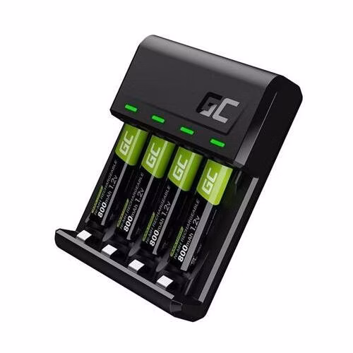 Green Cell GC VitalCharger set a 4x dobíjecí baterie AAA HR03 800mAh