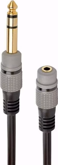 Gembird audio adaptér 6.35 mm (M) na 3.5 mm stereo jack (F), 0,2m