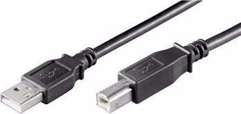 PREMIUMCORD Kabel USB 2.0 A-B propojovací 1m, barva černá