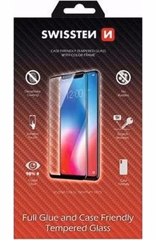 SWISSTEN OCHRANNÉ SKLO CASE FRIENDLY XIAOMI REDMI NOTE 7 ČERNÉ