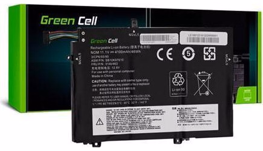 Green Cell Battery L17C3P52 L17L3P52 L17M3P53 L17M3P54 for Lenovo ThinkPad L480 L490 L580 L590 L14 L15 Gen 1 Gen 2