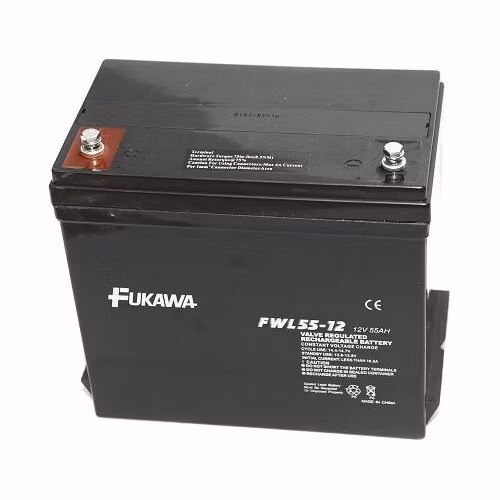 FUKAWA olověná baterie FWL 55-12 do UPS APC/ AEG/ EATON/ Powerware/ 12V/ 55Ah/ životnost 10 let/ závit M6