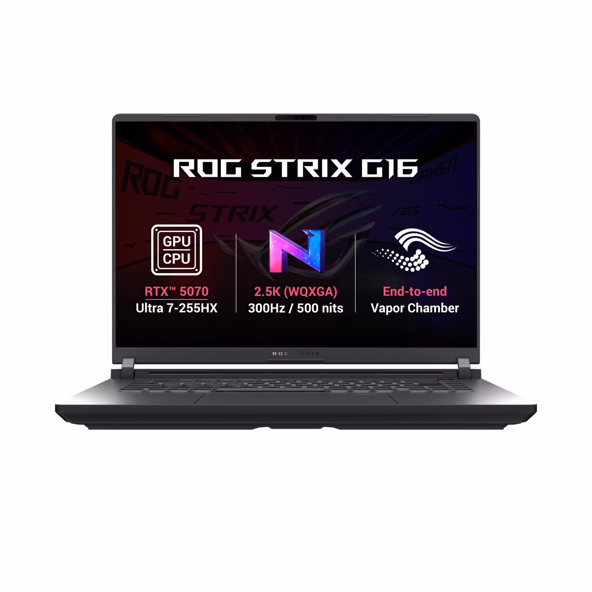 ASUS ROG Strix G16/G615LP-TS288Z/U7-255HX/16"/2560x1600/32GB/1TB/RTX 5070/bez OS/Gray/2R