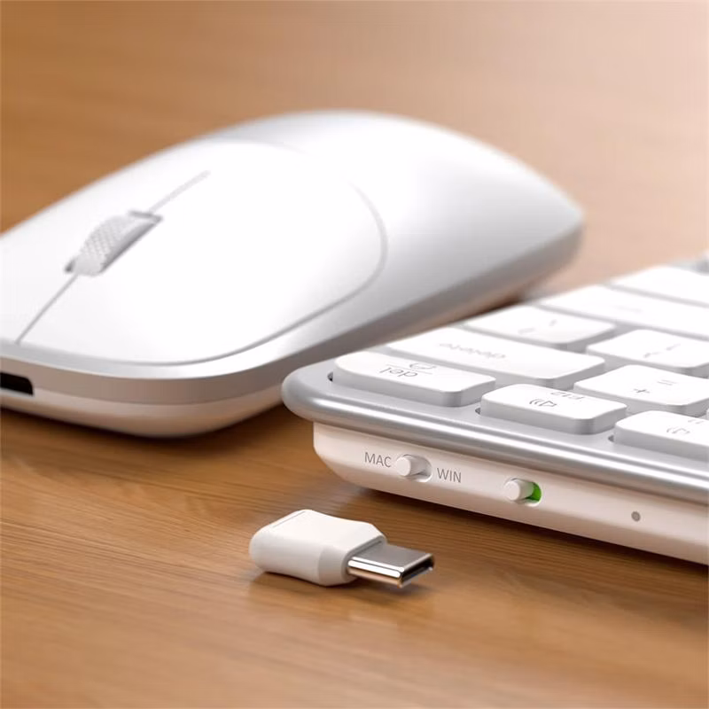 Satechi klávesnica + myš Slim CEX1 Wireless Combo - Silver