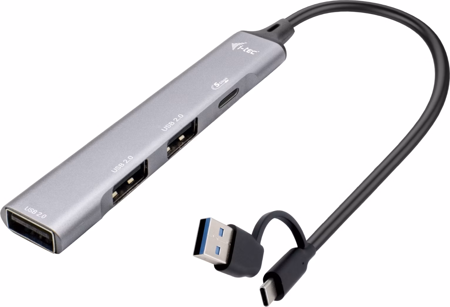 i-tec USB-A/USB-C Metal HUB/ 1x USB-C 3.1/ 3x USB 2.0/ kovový