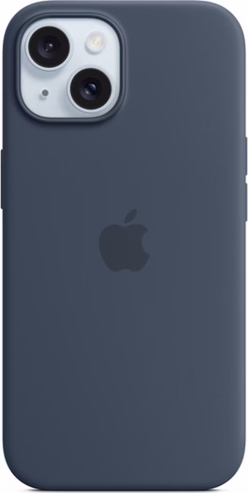 iPhone 15 Silicone Case with MagSafe - Storm Blue