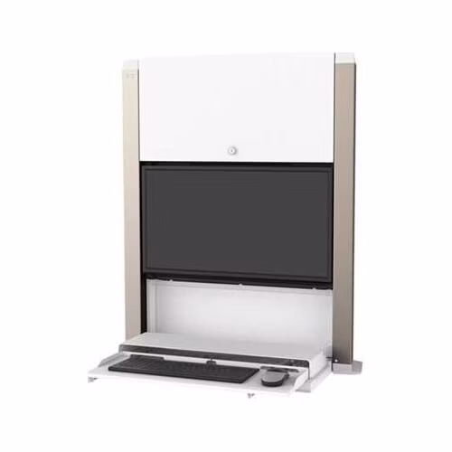 ERGOTRON CareFit Enclosure (snow white), uzamykatelný systém na stěnu, mon.(aio) kláv. myš
