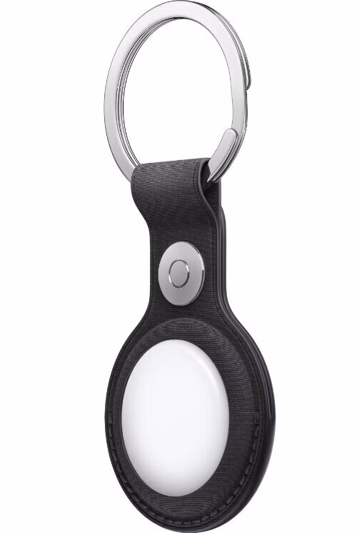 AirTag FineWoven Key Ring - Black