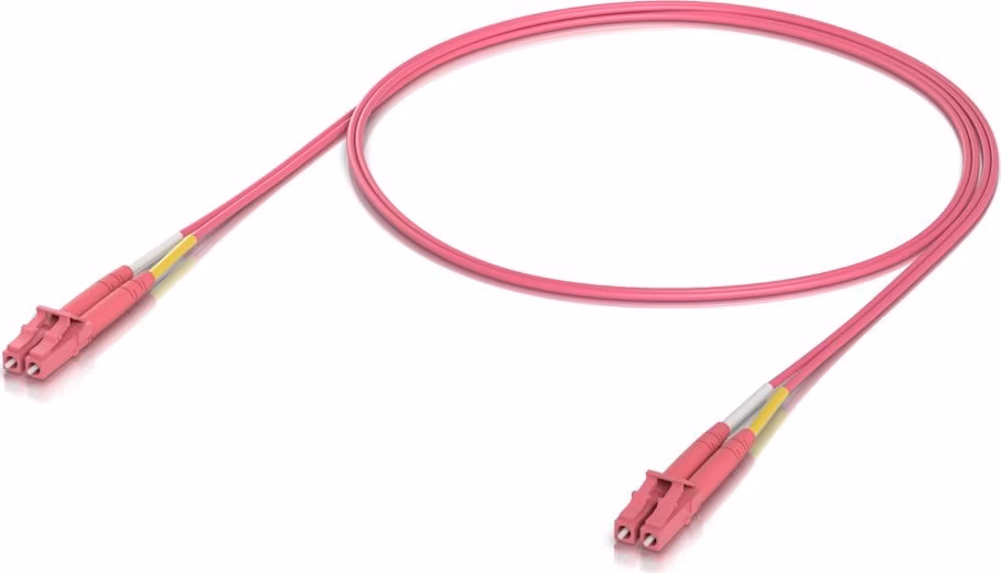Ubiquiti OM4 Duplex LC UPC Fiber Patch Cable 3m - Multi-mode patch kabel, duplex LC, délka 3m