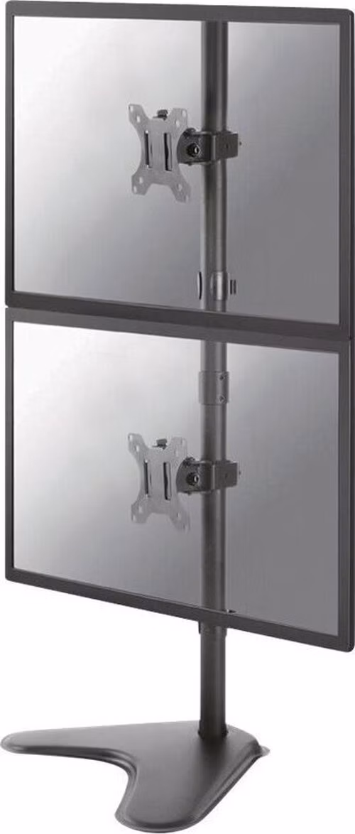 Neomounts FPMA-D550DDVBLACK/Držák displeje/na stůl/10-32"/stojan/VESA 100X100/nosn. 2x6kg/2 displeje vert/černý