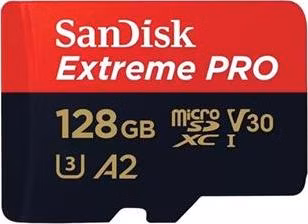 SanDisk Extreme PRO microSDXC 128GB 200MB/s + ada.