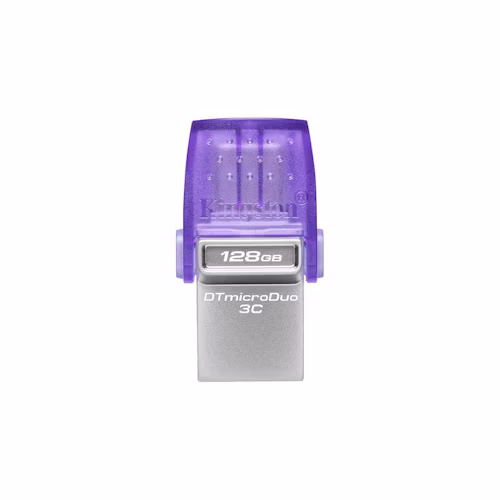 128 GB . USB 3.2 kľúč . Kingston DataTraveler MicroDuo 3C Gen3, OTG, USB-C ( r200MB/s, w50MB/s )