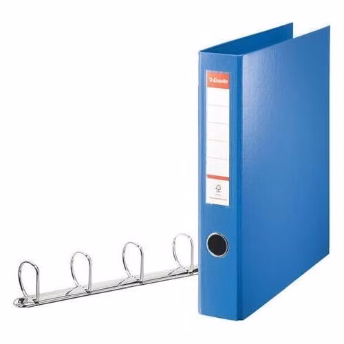 Esselte plast. kroužk. pořadač VIVIDA, 4DR/40mm, hřbet 60 mm, modrá