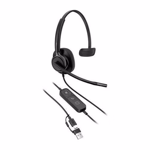 HP Poly Mission 415 náhlavní souprava Mono USB-C +USB-C/A