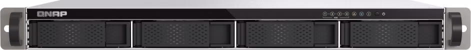 QNAP TS-433eU (4core 2,0GHz, NPU / 4GB RAM / 4x SATA / 2x 2,5GbE / 2x USB 3.2 / malá hloubka)
