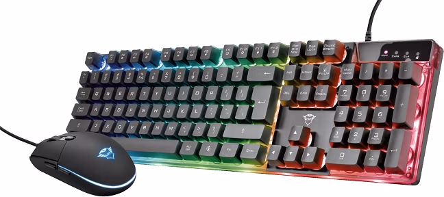 TRUST set klávesnica + myš GXT 838 Azor Gaming Combo CZ/SK