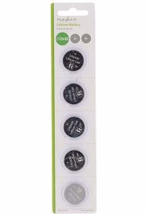 Nedis BALCR24305BL - Lithiová Knoflíková Baterie CR2430 | 3 V | 5 kusů | Blistr
