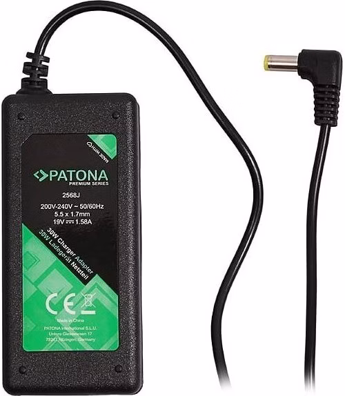 PATONA napájecí adaptér k ntb/ 19V/1,58A 30W/ konektor 5,5x1,7mm/ ACER ASPIRE ONE PREMIUM/ délka kabelu 2,5 m