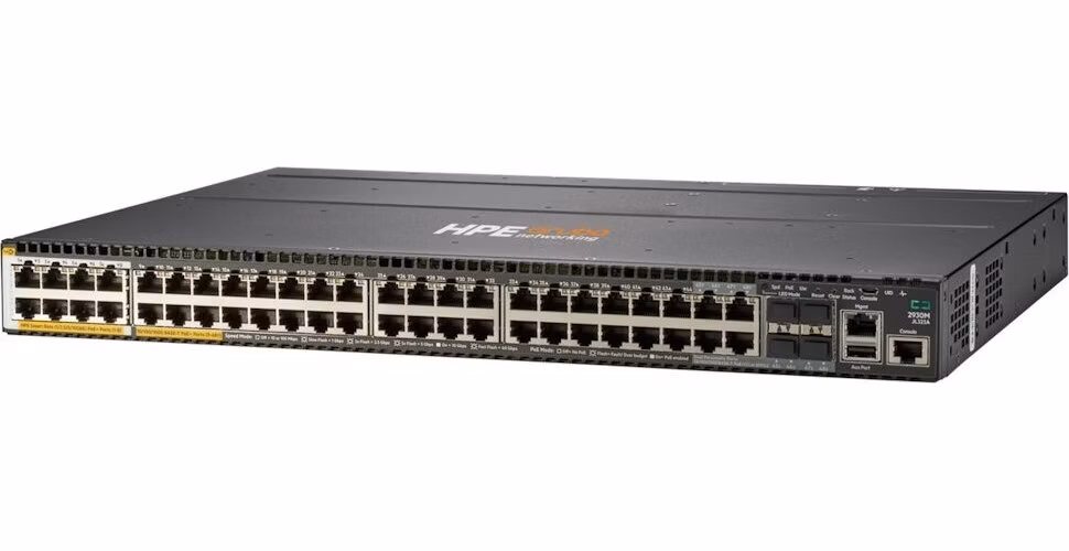 HPE Aruba Networking 2930M 40G 8SR10 4SFP 1440W 1SL