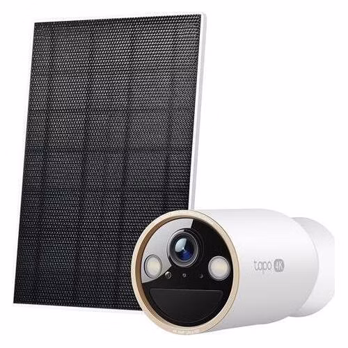 Solar-Powered Security Camera Kit 1 × Tapo C460, 1 × Tapo A201 SPEC: 4K UHD (3840x2160), H.265/H.264 Supported, 16x UHD