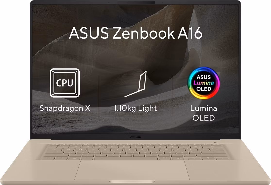 ASUS Zenbook A16 UX3607QA-OLED104WZ, X1 26 100, 16.0˝ 1920x1200 WUXGA, UMA, 16GB, SSD 512GB, W11H, TOPS 45, bez AC adap