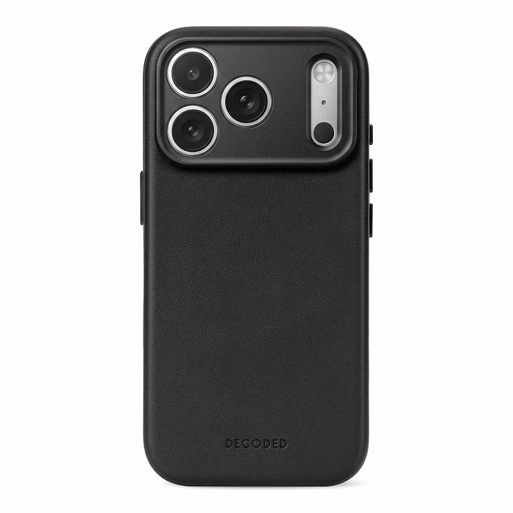 Decoded kryt Leather Case Magsafe pre iPhone 18 Pro Max - Black