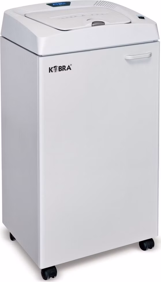 KOBRA skartovač AF.1 C4/ příčný řez/ 3,9 x 40 mm/ A4/ kapacita 350 listů/ objem koše 150l/ stupeň utajení P4/ šedý