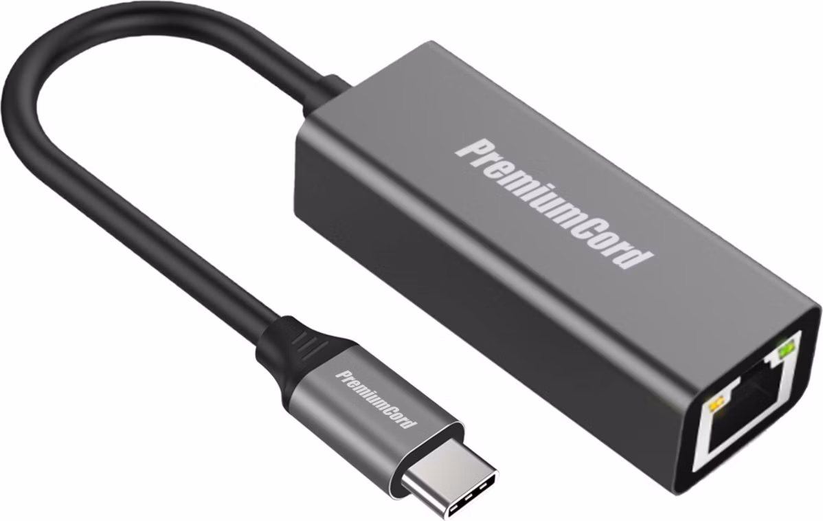 PremiumCord Převodník USB-C na Gigabit kon. RJ45