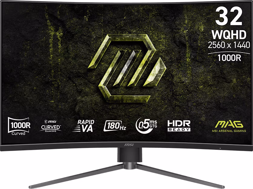 MSI MAG/325CQPF E18/31,5"/VA/QHD/180Hz/0,5ms/Čierna/3R