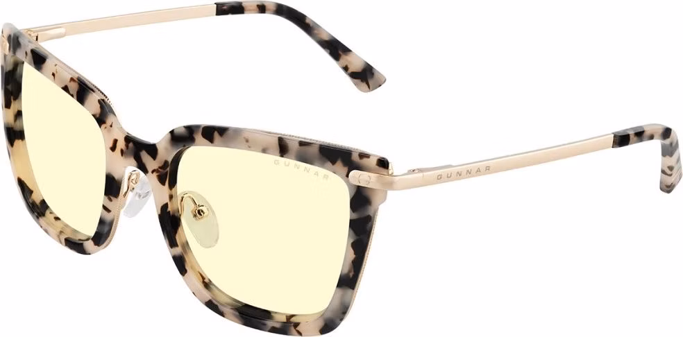 GUNNAR kancelářske/herní brýle  KAIA CREAM MARBLE jantarová skla BLF 65 GUNNAR focus