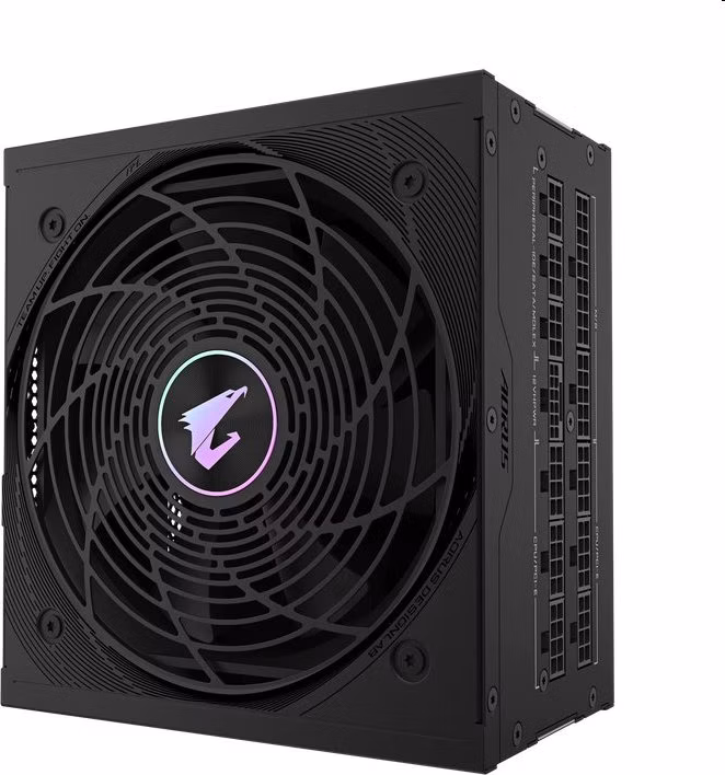 GIGABYTE zdroj AE850PM PG5, 850W, 80+ Platinum, 120mm fan, černá