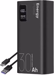 OBAL:ME EnergyPulse Powerbanka 30000mAh 22.5W Black