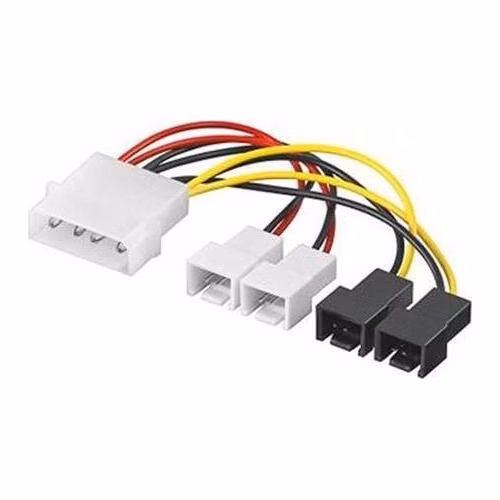 PremiumCord Kabel napájecí FAN 5,25"-2x 12V, 2x 5V TX 3pin
