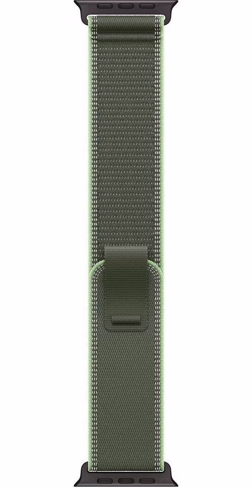 Apple Watch 49mm Green/Neon Trail Loop - M/L - Black Titanium Finish