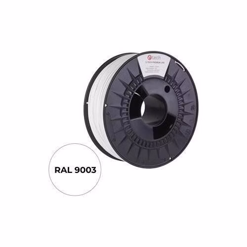 C-TECH tisková struna PREMIUM LINE ( filament ) , ASA, dopravní bílá, RAL9003, 1,75mm, 1kg