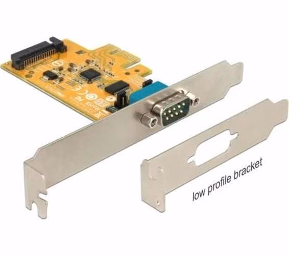 Delock Karta PCI Express na 1 x sériový s napájením a ESD ochranou