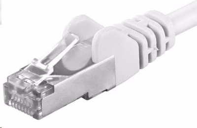 Premiumcord Patch kabel CAT6a S-FTP, RJ45-RJ45, AWG 26/7 7m bílá