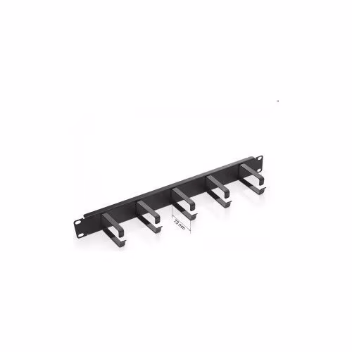 TRITON 19" držiak patch káblov s hĺbkou oka 73 mm, kovový, 1U