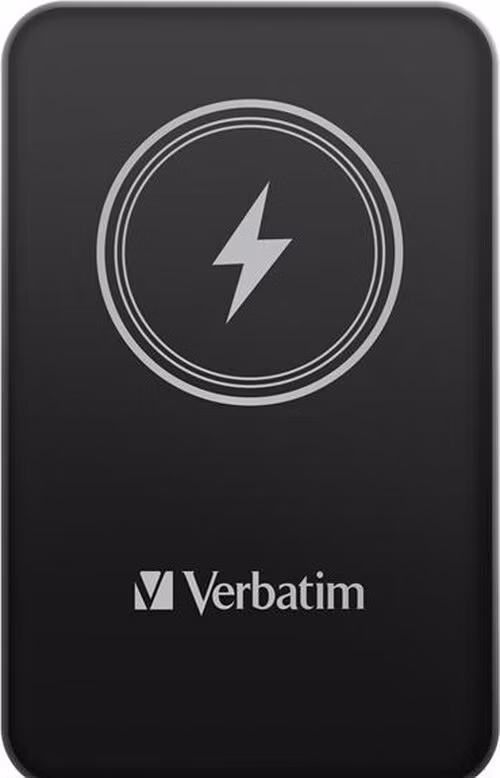 VERBATIM Powerbanka Charge 'n' Go, Magnetická, 5000 mAh, USB-C, Černá