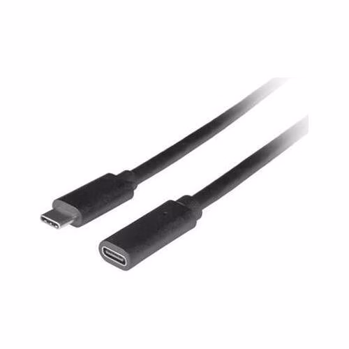 LANBERG PRODLUŽOVACÍ KABEL USB-C M/F 3.1 0,5 M ČERNÝ