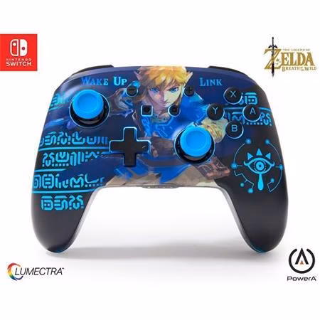 PowerA Vylepšený bezdrátový ovladač pro Nintendo s technologií Lumectra - The Legend of Zelda - Wake Up Link