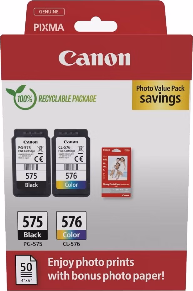 Canon CARTRIDGE PG-575 + CL-576 PVP pro PIXMA TS355xi, TR475xi (100 str.)