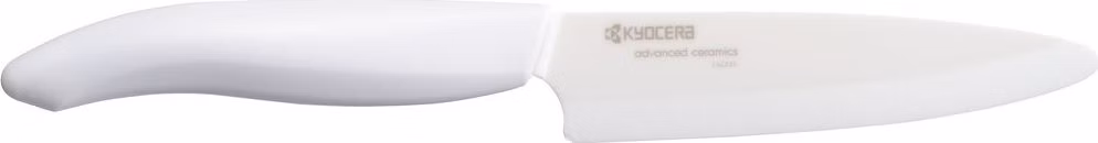 KYOCERA keramický nůž na ovoce a zeleninu s bílou čepelí 11 cm, bílá rukojeť