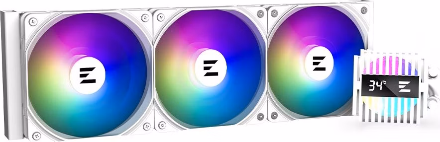 Zalman vodní chladič ALPHA2 A36 White / 3 x 120 mm / PWM / ARGB / bílý